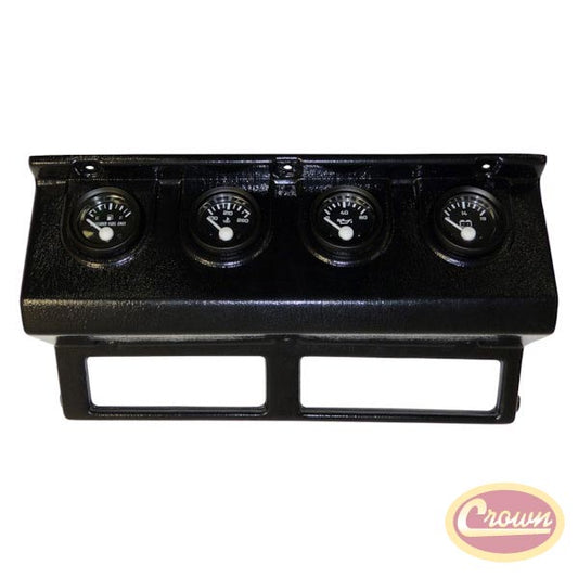 Gauge Panel w/ Gauges (Wrangler YJ - Black) - Crown# RT29001