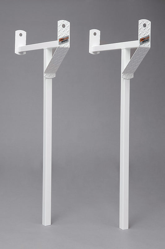 White Steel Removeable Pickup Truck Rack - Cross Tread 82503