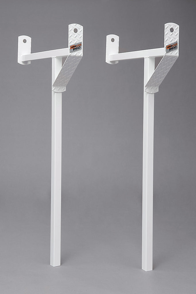 White Steel Removeable Pickup Truck Rack - Cross Tread 82503