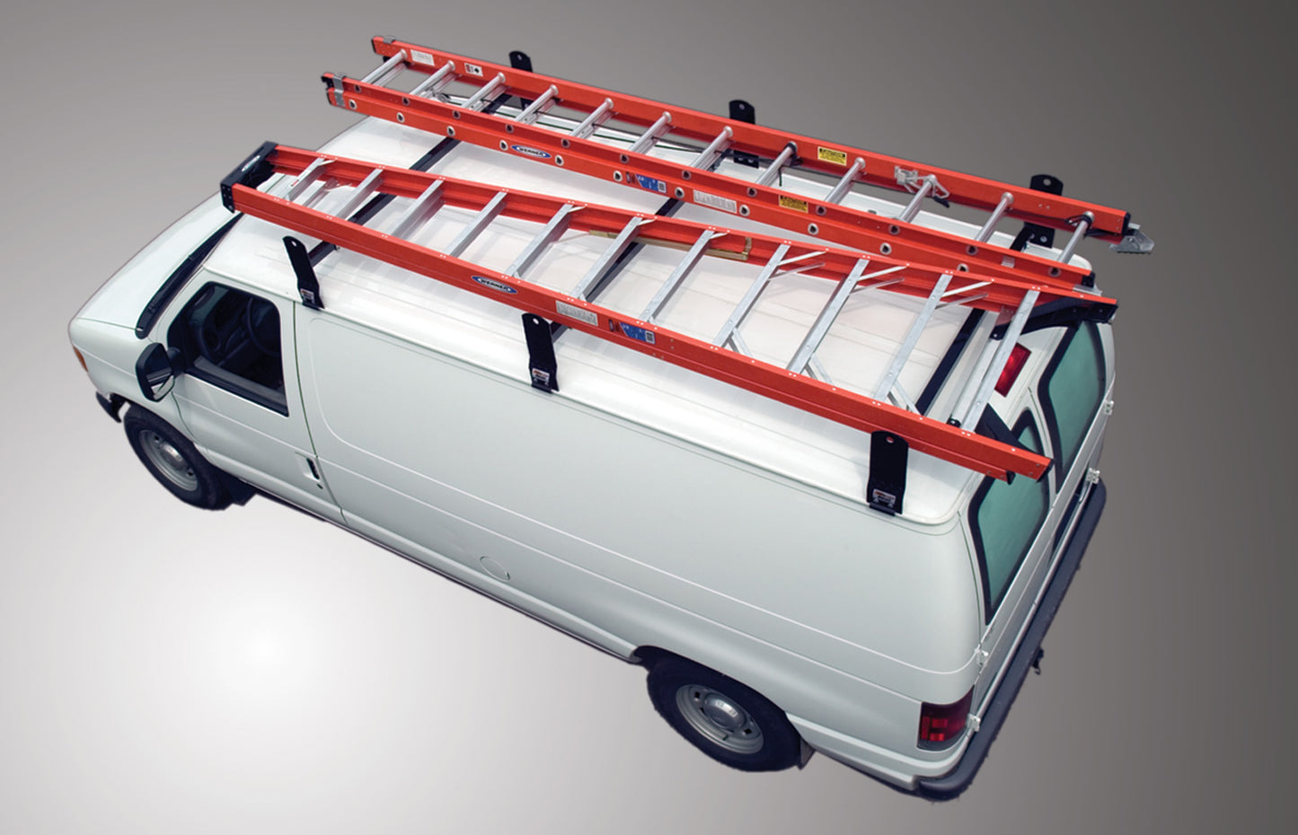 Black Steel 800 Series Van Rack - Cross Tread 88002