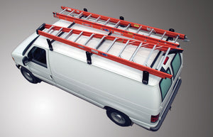 Black Steel 800 Series Van Rack - Cross Tread 88002