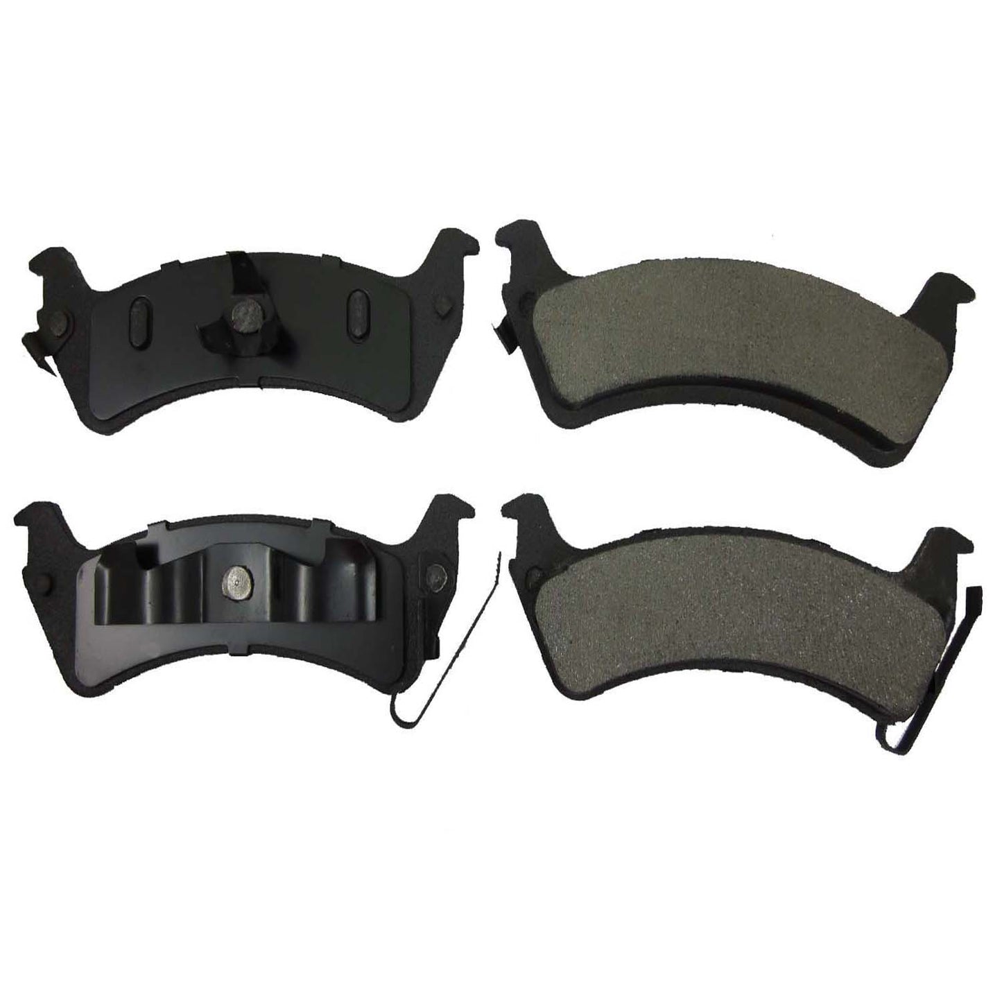 One New Rear Metallic MaxStop Plus Disc Brake Pad MSP666 w/ Hardware - USA Made