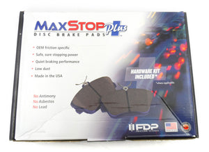 One New Rear Metallic MaxStop Plus Disc Brake Pad MSP974A w/ Hardware - USA Made