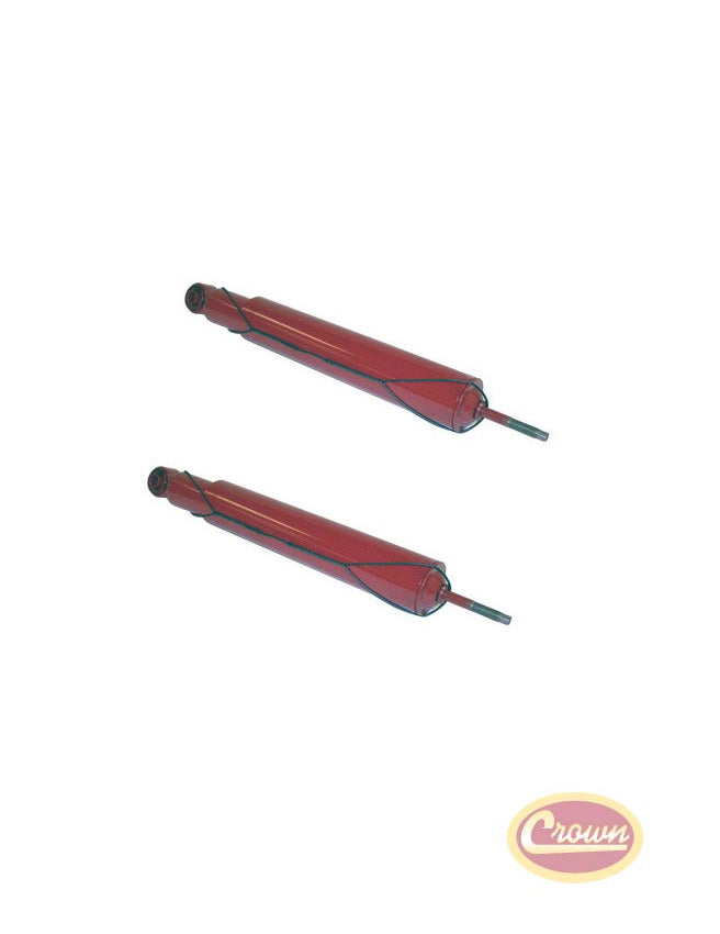 Two Front Gas Shock Absorbers, Crown # 83502866 87-95 Jeep Wrangler