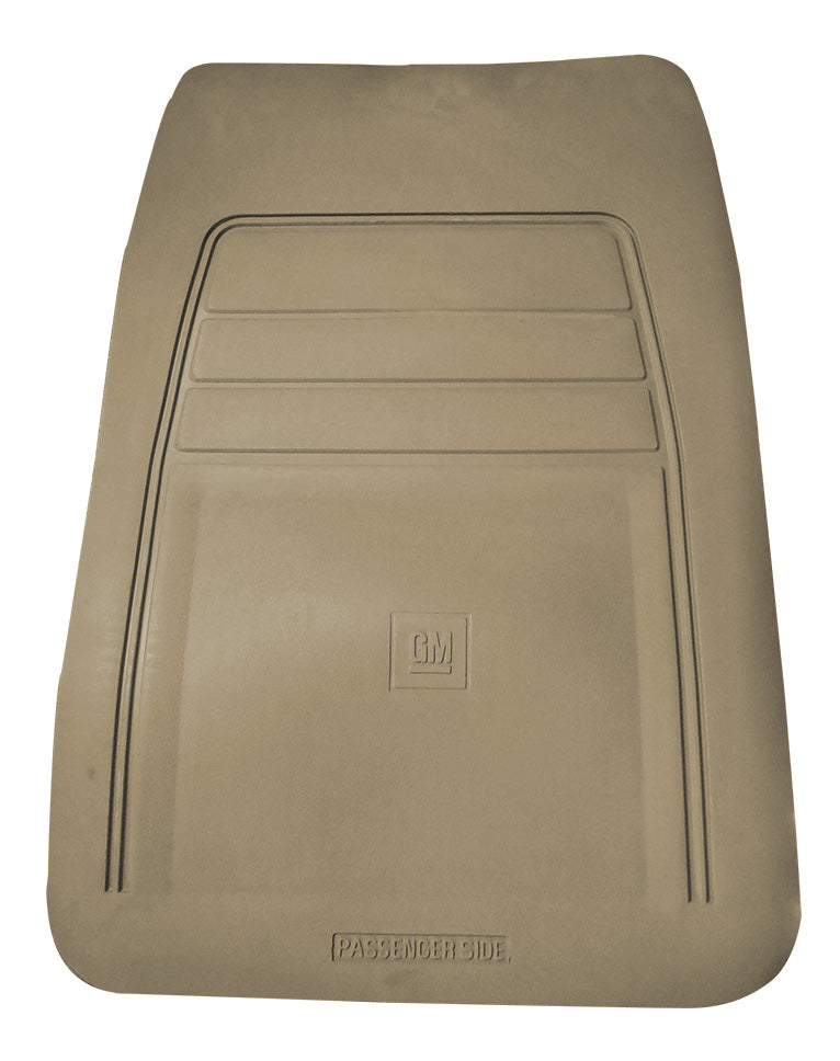 New OEM Genuine Vinyl Floor Mat Tan Passenger Side w/ Logo GM Trucks 1990-1999