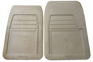 New OEM Tan Vinyl Genuine Floor Mat Set w/ Logo - GM Trucks 1990-1999