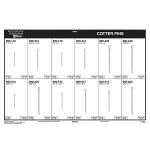 Cotter Pin Tech Tray - 12 SKUs - 390 Pcs. - Dorman# 030-136