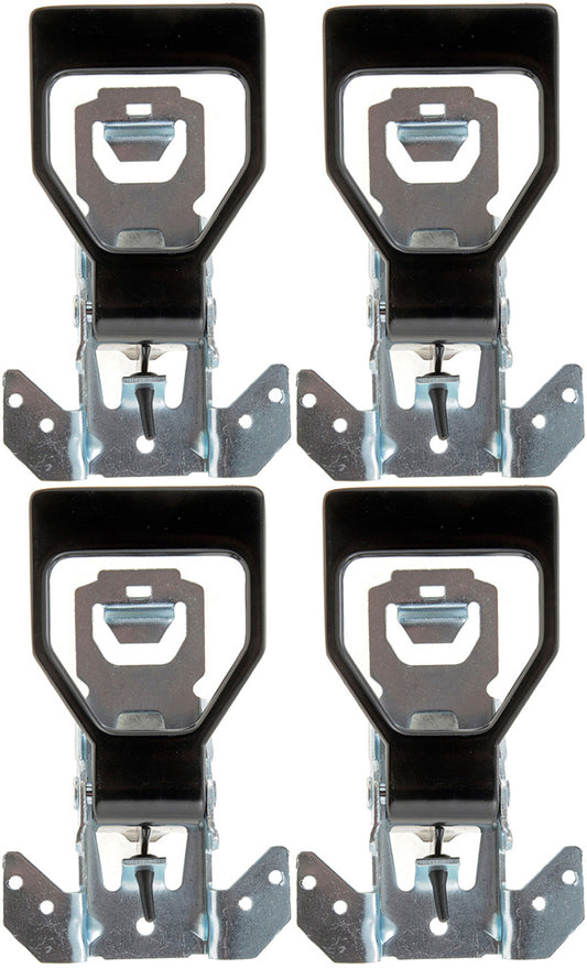 Four Front Black Interior Door Handles (Dorman 77098) - Front & Rear Pairs