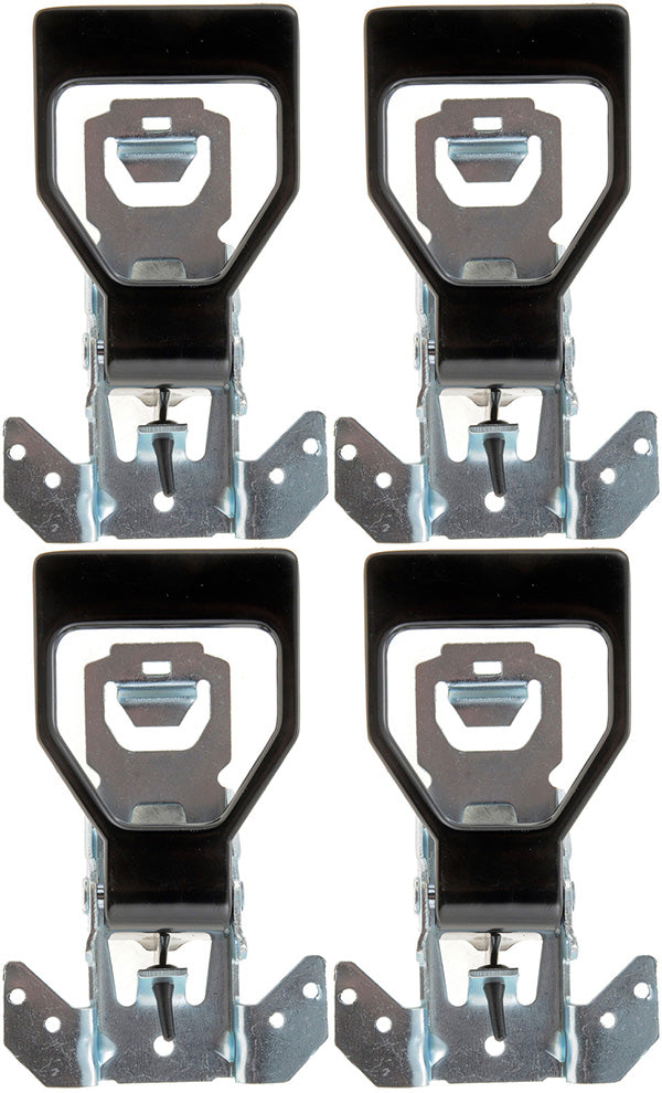 Four Front Black Interior Door Handles (Dorman 77098) - Front & Rear Pairs