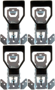 Four Front Black Interior Door Handles (Dorman 77098) - Front & Rear Pairs