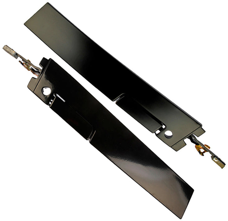 Pair of Front Left & Right Black Exterior Door Handles (Dorman# 77175, 77176)