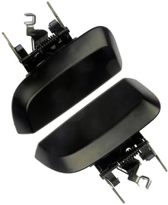 Pair of Rear Left & Right Black Exterior Door Handles (Dorman# 81074, 81075)