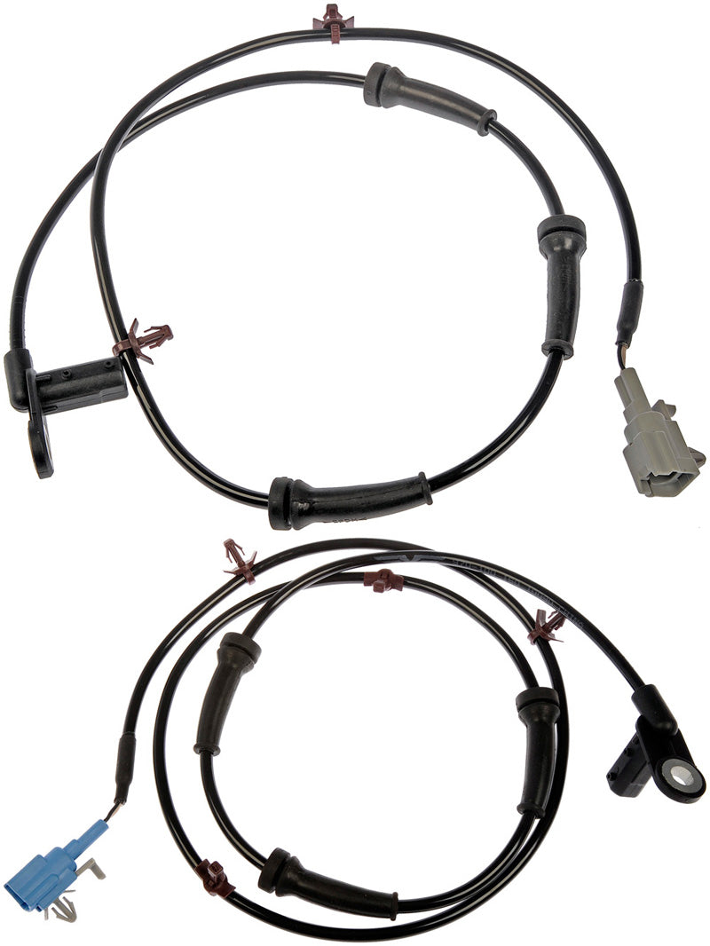Pair of Rear ABS Wheel Speed Sensors w/ Harness (Dorman 970-099 & 970-100)