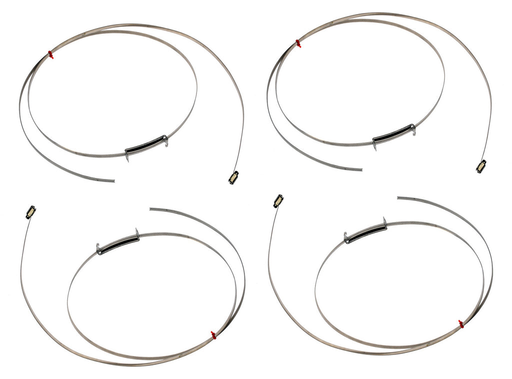 Set of 4 Universal TPMS Bands w/ Mount Cable for 15-20