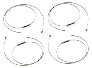 Set of 4 Universal TPMS Bands w/ Mount Cable for 15-20