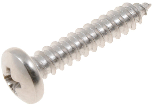 Self Tapping Screw-Stainless Steel-Pan Phillips Head-No10 x 1" - Dorman# 896-828
