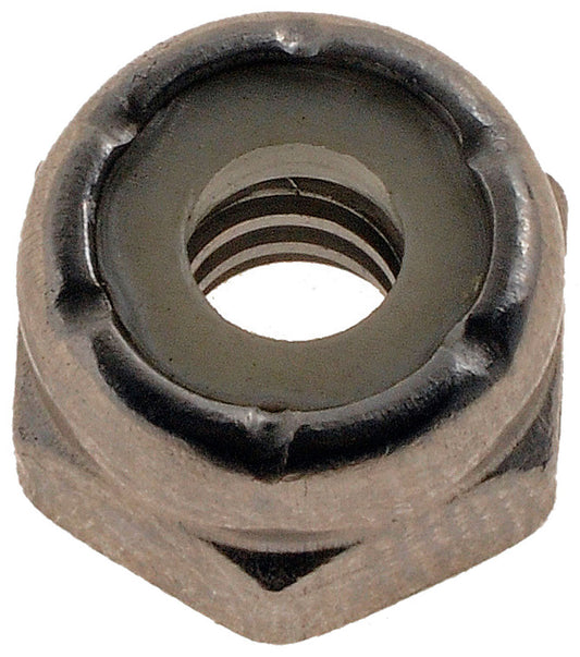 Hex Lock Nuts w/ Nylon Ring Grade 2 10-24" Thread 15/64" Height - Dorman 810-039