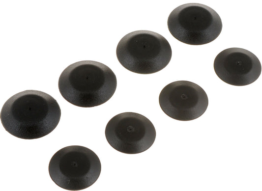 Universal Black Plastic Plug Button Assortment, 1/2, 3/8 In - Dorman# 02411