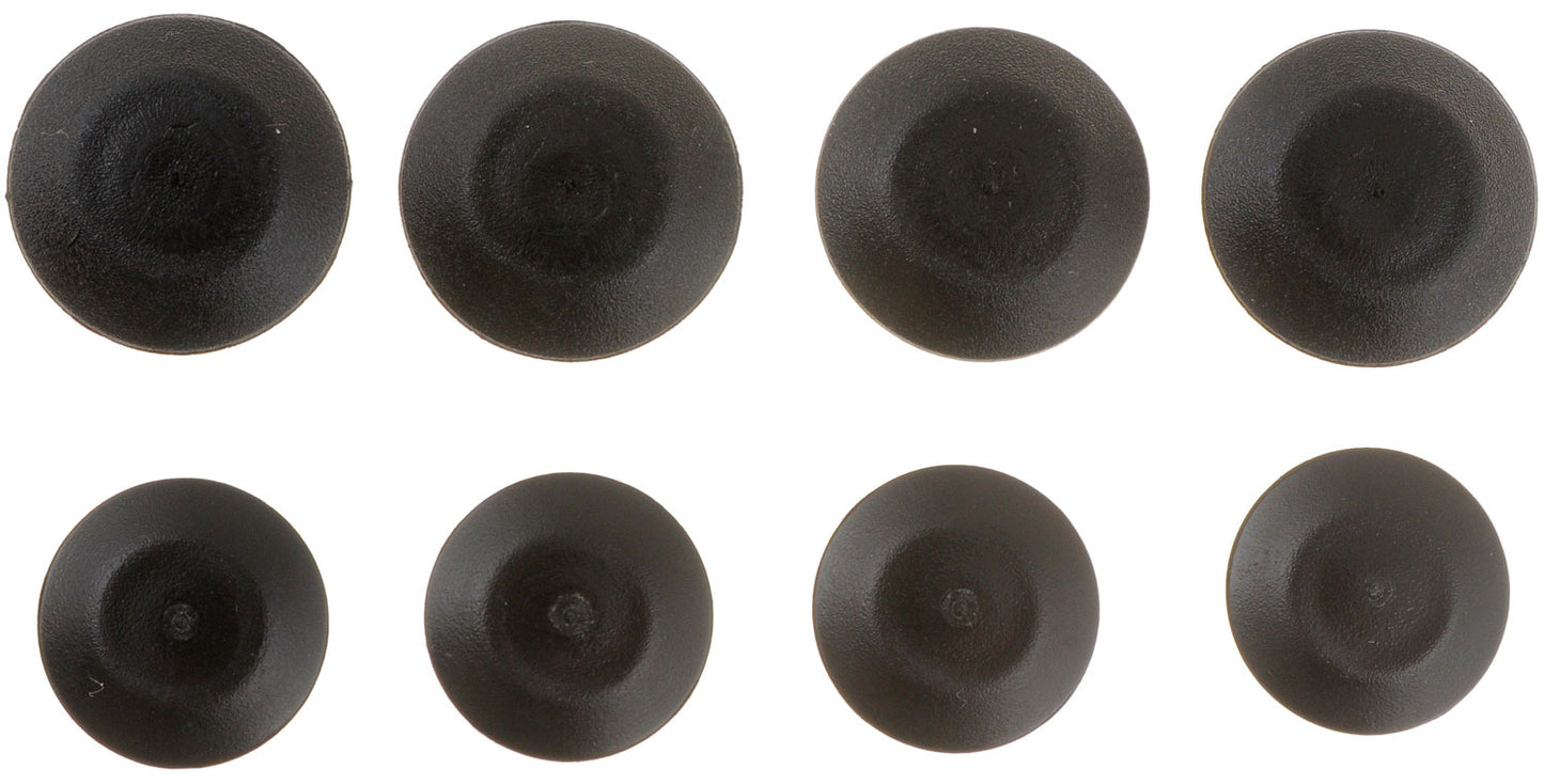 Universal Black Plastic Plug Button Assortment, 1/2, 3/8 In - Dorman# 02411
