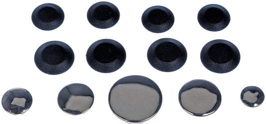 Chrome and Plastic Plug Button Assortment - Dorman# 02413