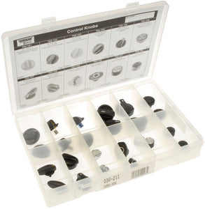 Specialty Control Knob Assortment (Dorman 030-211) 12 SKU/36 Pc. Tech Tray