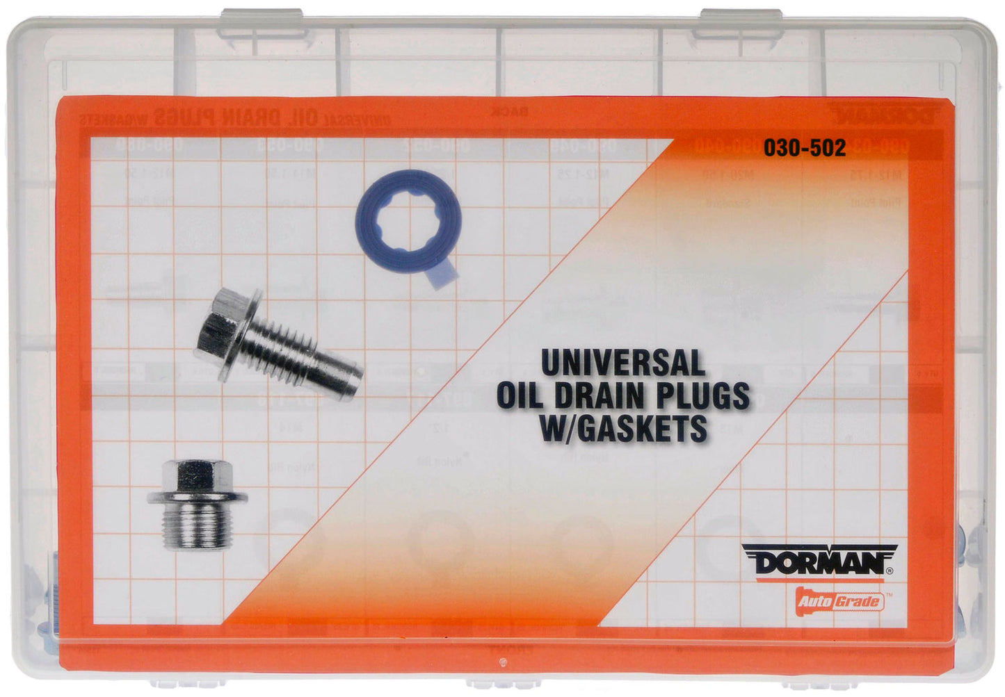 Universal Oil Drain Plug And Gasket Tech Tray - Dorman# 030-502