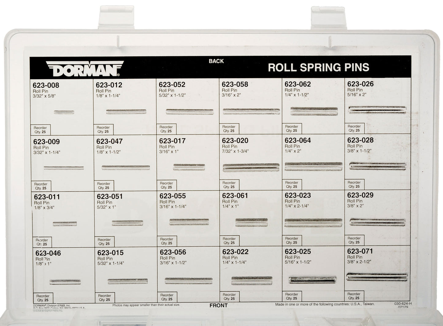 Roll Pin (Dorman #030-624)