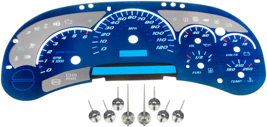 Instrument cluster upgrade kit - Aqua w/o trans temp (Dorman 10-0101F)