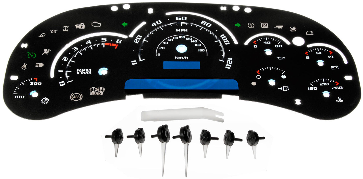 Instrument cluster upgrade kit - Escalade w/ trans temp (Dorman 10-0104B)