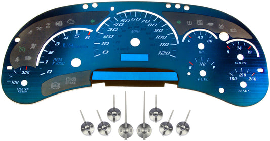 Instrument cluster upgrade kit - Aqua w/ trans temp (Dorman 10-0107B)