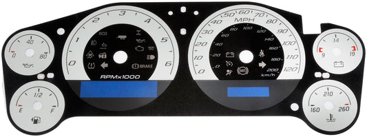 Instrument Cluster Upgrade Kit - White W/ Trans Temp (Dorman 10-0110B)