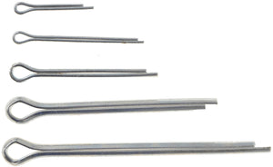 Cotter Pin Assortment 3x-1/16x1/2,1/16x1,3/32x1,1/8x1-1/2,1/8x2