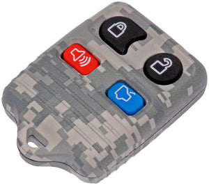 Keyless Remote Case Replacement Gray Digital Camouflage - Dorman# 13607GYC