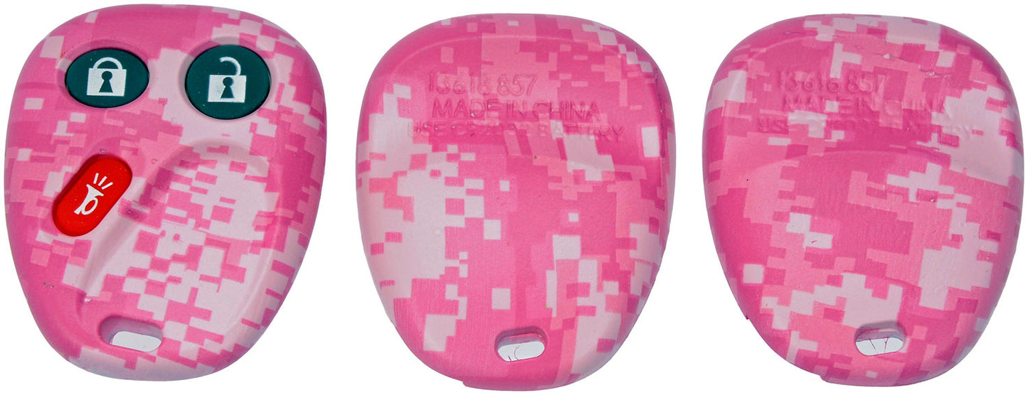 New Keyless Remote Case Replacement Pink Digital Camoflage - Dorman 13618PKC