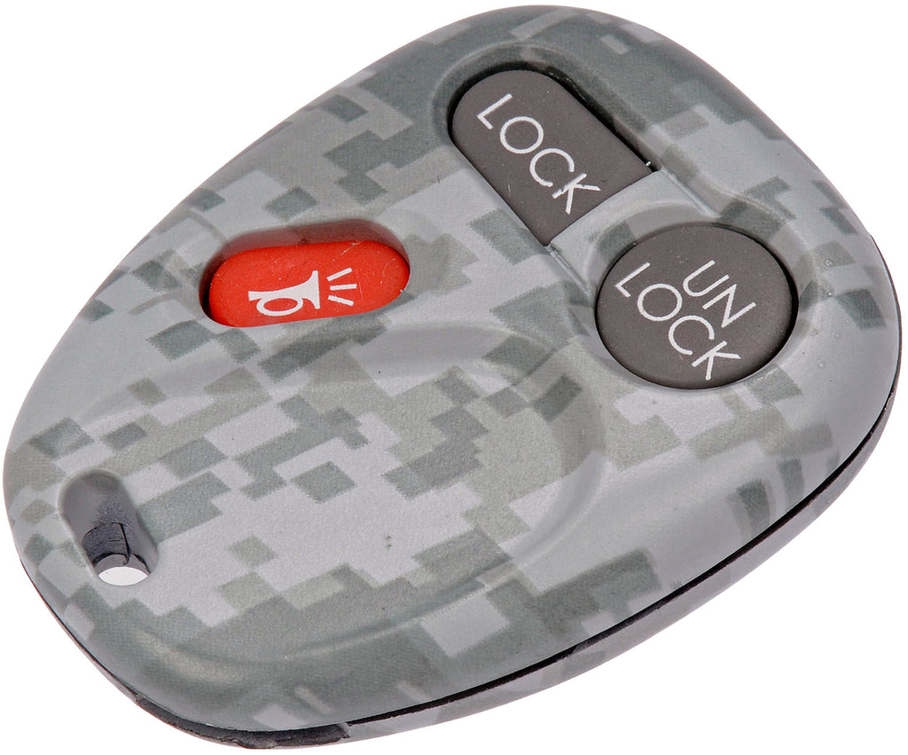 New Keyless Remote Case Replacement Gray Digital Camoflage - Dorman 13622GYC