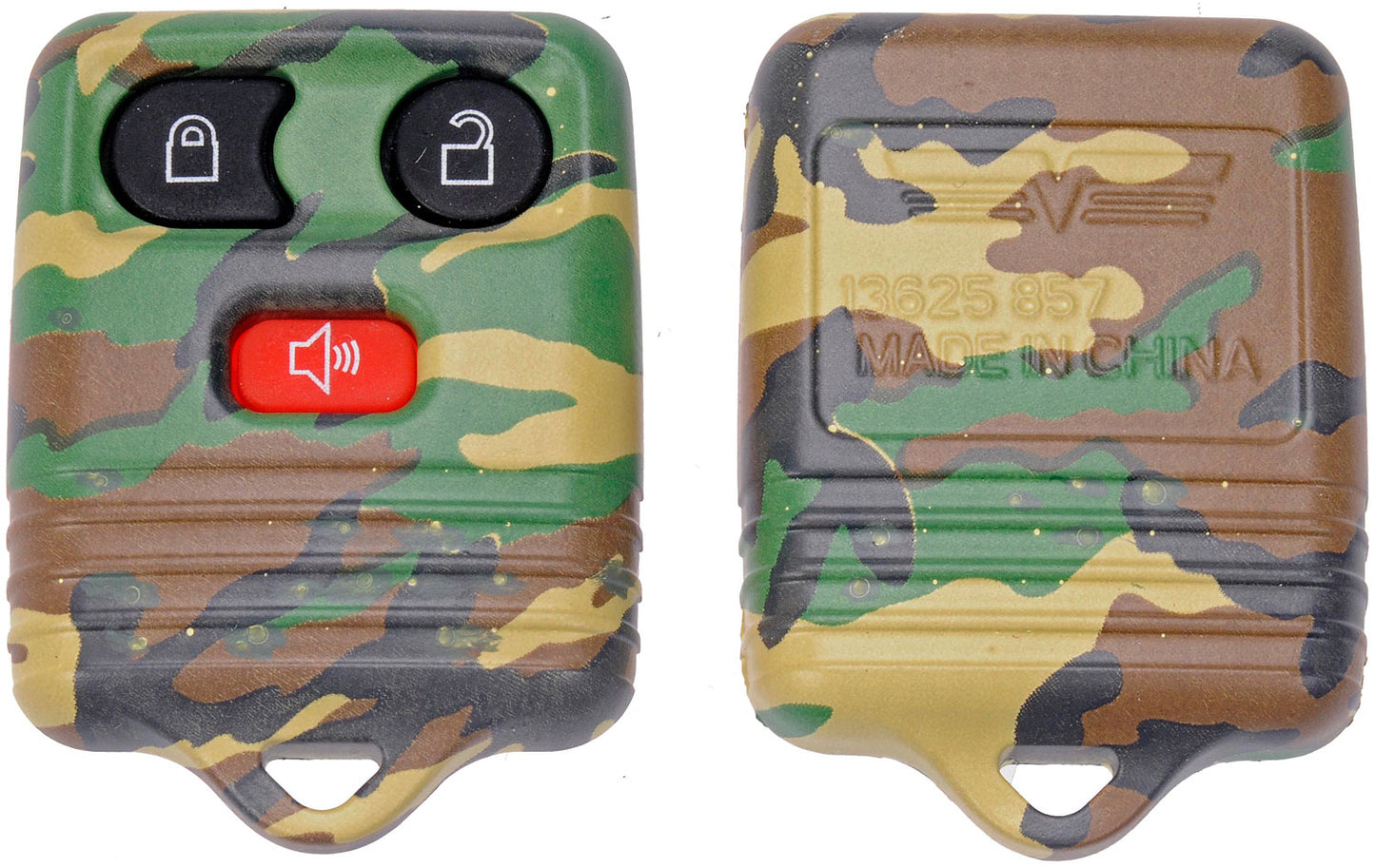 New Keyless Remote Case Replacement Green Camoflage - Dorman 13625GNC