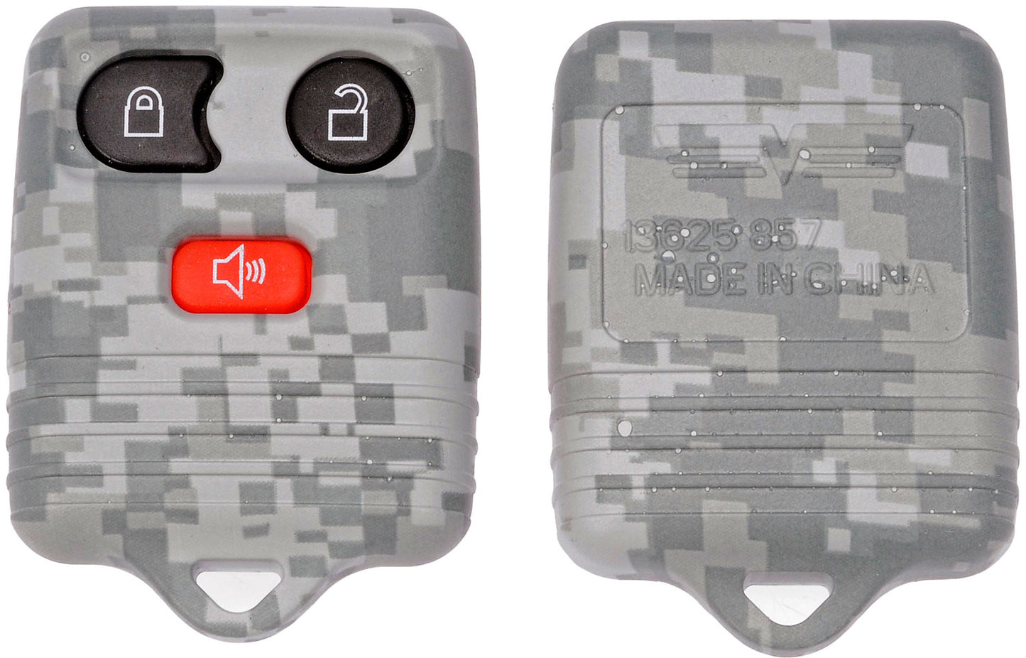 New Keyless Remote Case Replacement Gray Digital Camoflage - Dorman 13625GYC