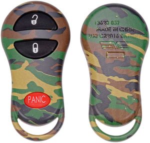 New Keyless Remote Case Replacement Green Camoflage - Dorman 13628GNC