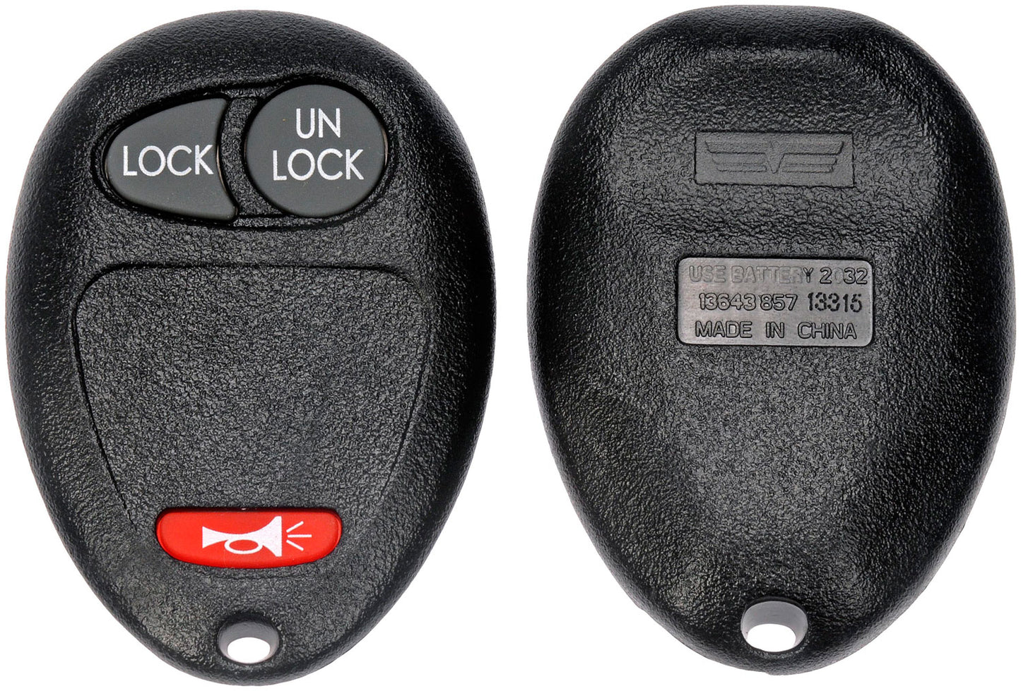 Keyless Remote Case Replacement - Dorman# 13643