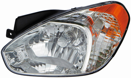 Left Head Lamp for 2006-11 Dodge Attitude, Hyundai Accent (Dorman# 1592168)