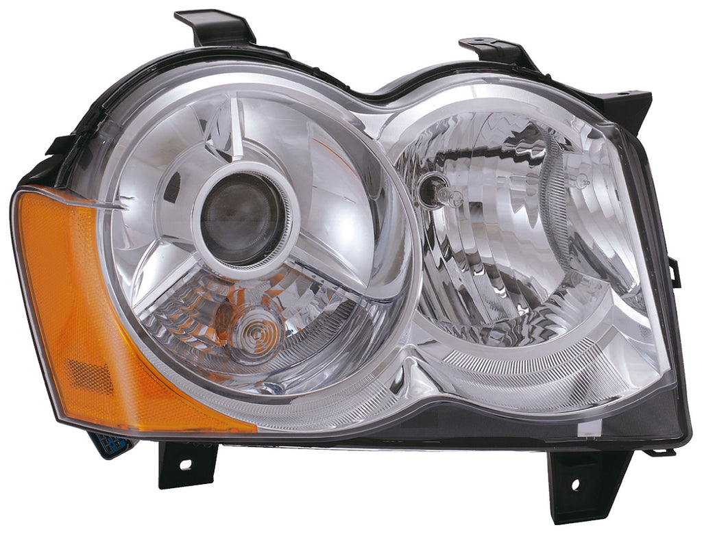 Right Headlamp Assy (Dorman# 1592286) Fits 08-10 Grand Cherokee Halogen Lights
