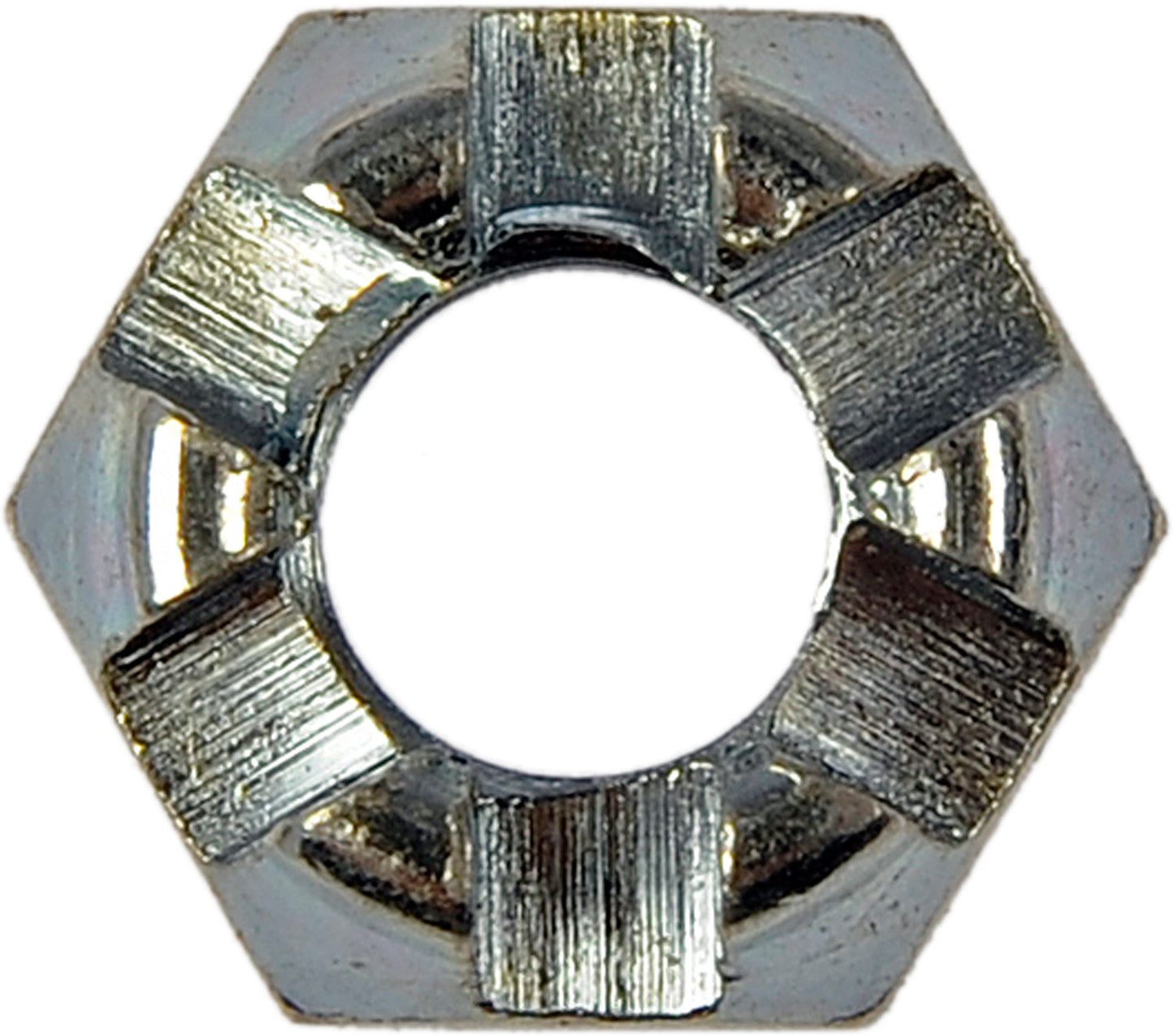 Hex Nut-Castellated-Thread Size: 1/4-28, Height: 7/16 In. - Dorman# 814-060