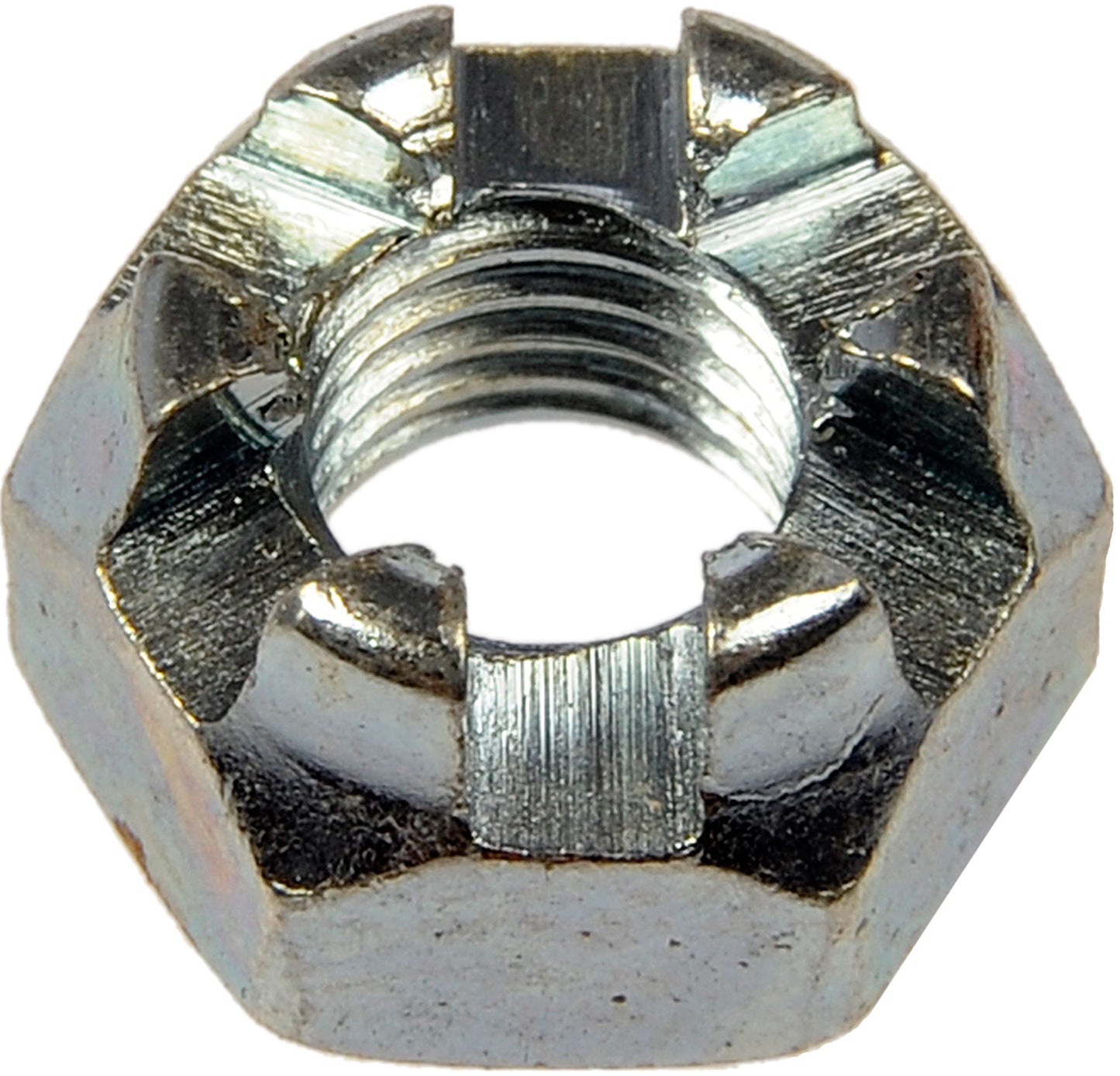 Hex Nut-Castellated-Thread Size: 1/4-28, Height: 7/16 In. - Dorman# 814-060
