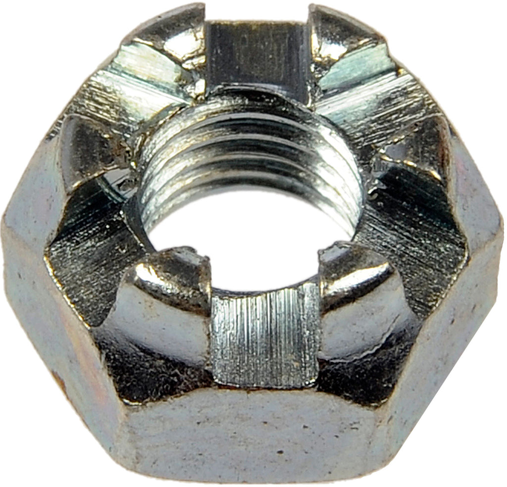 Hex Nut-Castellated-Thread Size: 1/4-28, Height: 7/16 In. - Dorman# 814-060