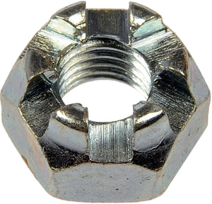 Hex Nut-Castellated-Thread Size: 1/4-28, Height: 7/16 In. - Dorman# 814-060