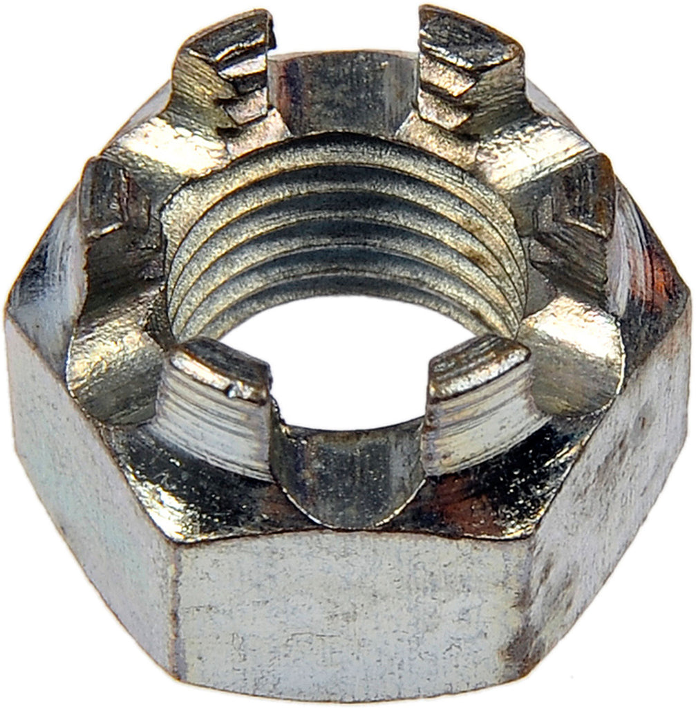 Hex Nut-Castellated-Thread Size: 3/8-24, Height: 9/16 In. - Dorman# 814-062