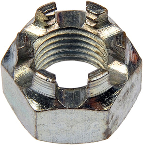 Hex Nut-Castellated-Thread Size: 3/8-24, Height: 9/16 In. - Dorman# 814-062