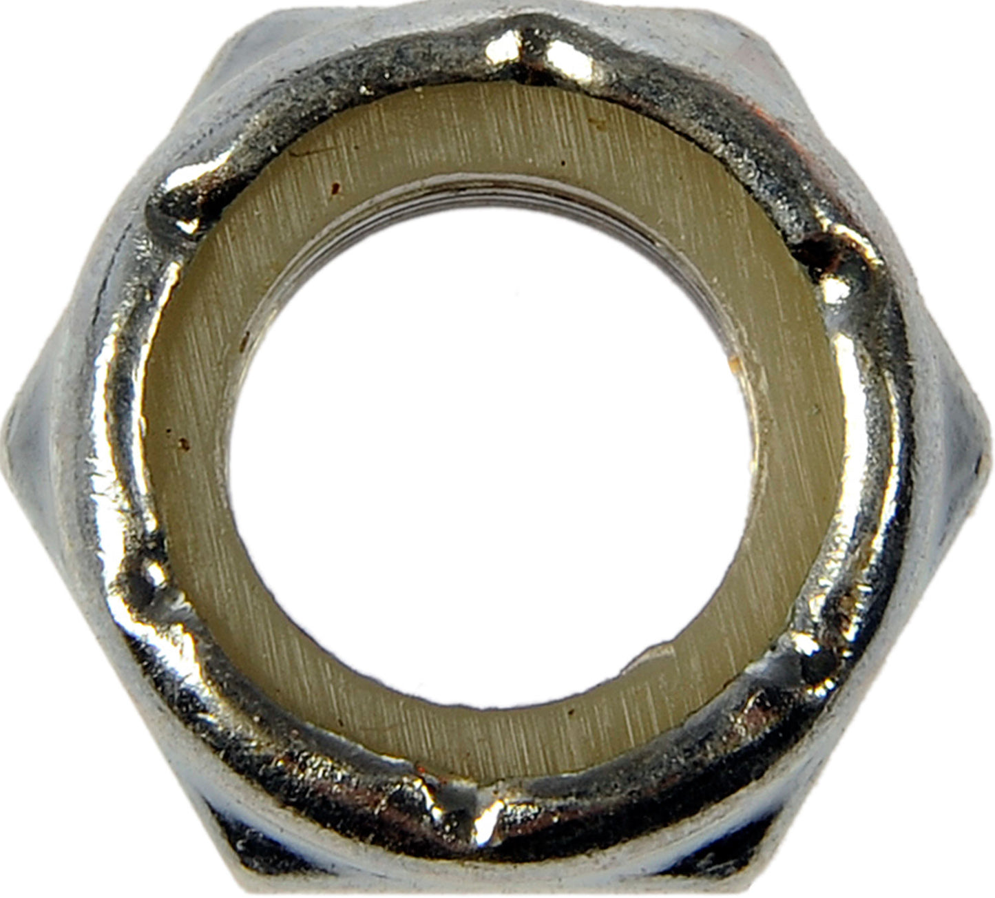 Hex Lock Nut With Nylon Insert- Grade 2-Thread Size: 3/8-24 - Dorman# 814-042