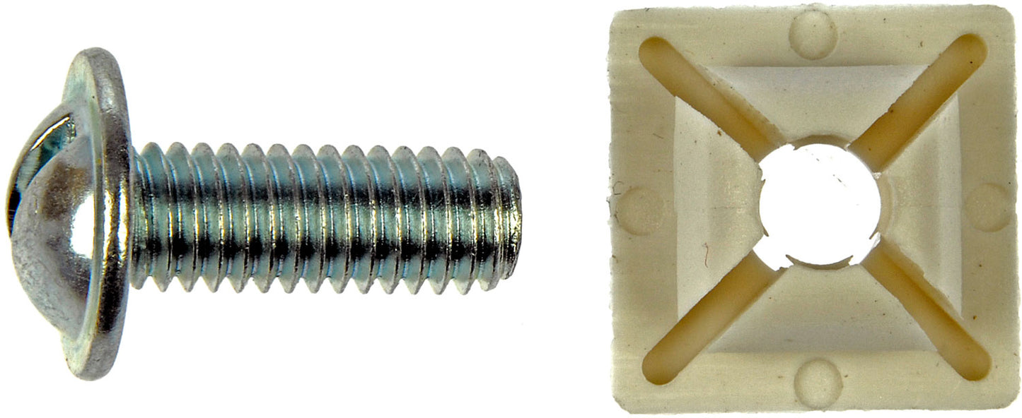 License Plate Fasteners- M6-1.0 x 16mm - Dorman# 395-017