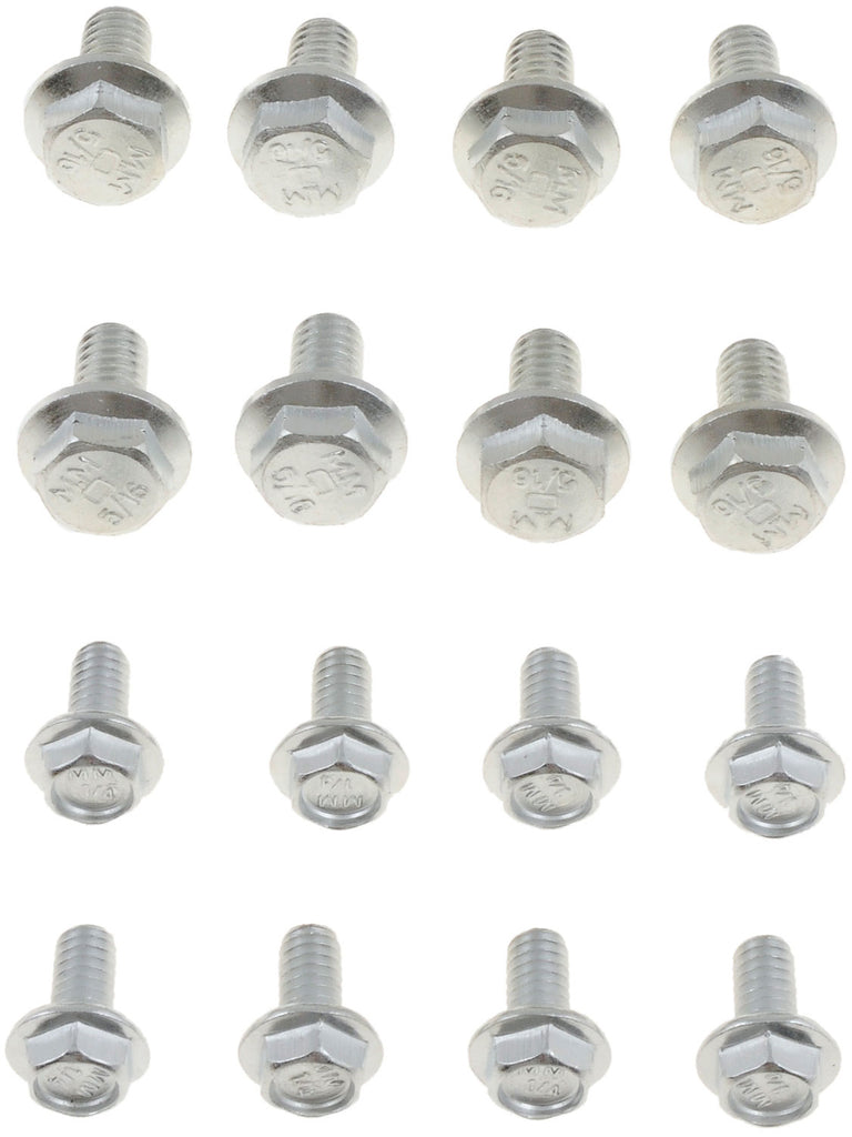 Oil Pan Bolt Asmt, 1/4-20 & 5/16-18, Head Size 5/16